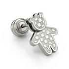 Kenny Bear Earring In Sliver(single) Silver - One Size