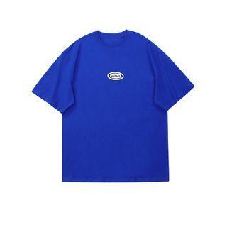 Short-sleeve Lettering Loose Fit T-shirt (various Designs)
