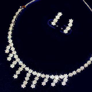 Rhinestone Star Necklace As Shown In Figure - One Size