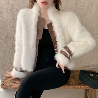 Open-front Fluffy Jacket