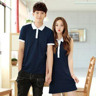 Couple Matching Polo Shirt / Sleeveless Polo Dress