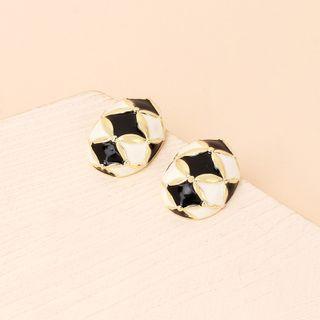 Patterned Glaze Alloy Earring