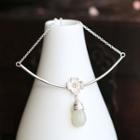 925 Sterling Silver Nephrite Pendant Necklace As Shown In Figure - One Size