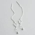 925 Sterling Silver Star Dangle Earring 1 Pair - S925 Sterling Silver - Silver - One Size