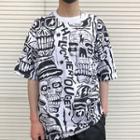 Elbow-sleeve Letter T-shirt (various Designs)