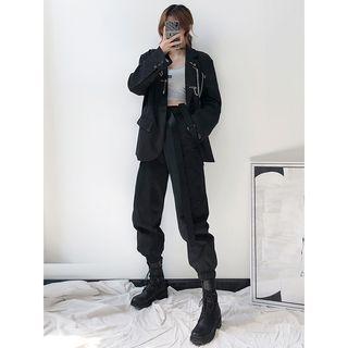 Pin-accent Loose-fit Blazer