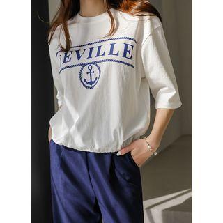 Letter Anchor-printed T-shirt