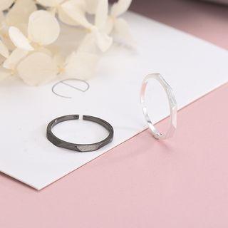 925 Sterling Silver Diamond Cut Ring