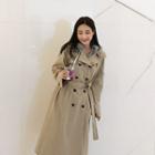 Detachable-hooded Trench Coat
