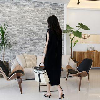 Cap-sleeve Beribboned Long Dress