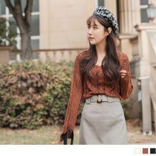 Pattern Knitted Top