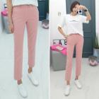High-rise Cropped Straight-cut Pants