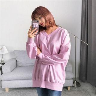 V-neck Boxy-fit Sweatshirt