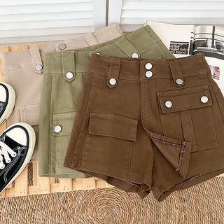 High-waist Cargo Mini Skort