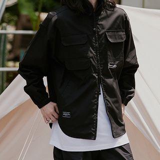 Lettering Shirt Jacet