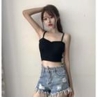 Strappy Back Crop Cami Top