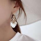 Faux-pearl Chandelier Earrings Gold - One Size