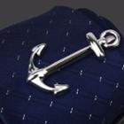 Anchor Alloy Tie Clip 1 Pc - Anchor Alloy Tie Clip - Silver - One Size