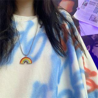 Rainbow Pendent Necklace As Shown In Figure - One Size