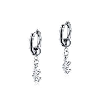 Fashion Personality Scorpion 316l Stainless Steel Stud Earrings Silver - One Size