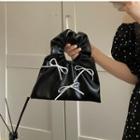 Bow Accent Handbag Black - One Size