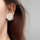 Floral Ear Stud 1 Pair - One Size