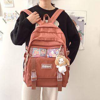 Pvc Panel Zip Backpack / Bag Charm