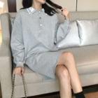 Polo Collar Pullover Dress