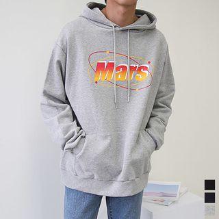 Mars Printed Boxy Hoodie