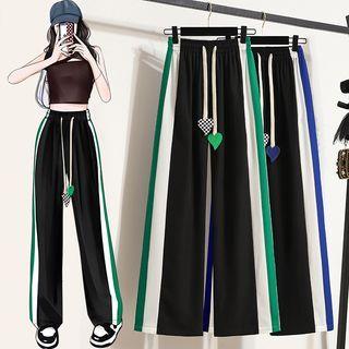 High Waist Paneled Wide Leg Pants