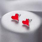 925 Sterling Silver Heart Earring