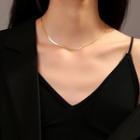 Stainless Steel Choker 18k - Chain - Gold - One Size
