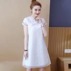 Short-sleeve Lace Qipao A-line Dress