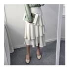 Tiered A-line Long Skirt