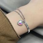 Heart Layered Bracelet Bracelet - Silver - One Size