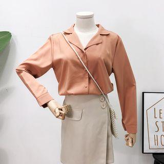 Lapel Chiffon Shirt