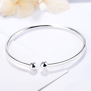 Open Bangle White Gold - One Size