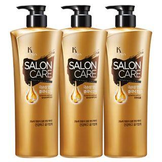 Kerasys - Salon Care Damage Ample Clinic Set: Shampoo 470ml + Shampoo 470ml + Rinse 470ml