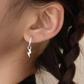 Lightning Sterling Silver Dangle Earring