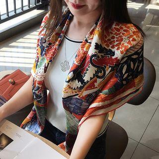 Printed Neck Scarf Multicolor - One Size
