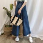 Paperbag-waist Wide Leg Jeans