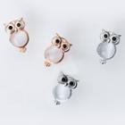 925 Sterling Silver Owl Earring