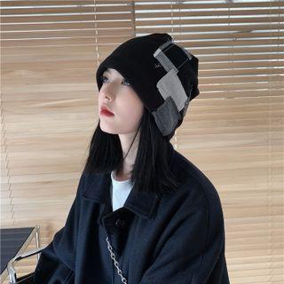 Patchwork Slouchy Beanie