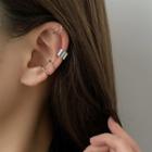 Set Of 3: Ear Cuff Set Of 3 - Silver - One Size