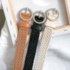 Braided Round Buckled Belt
