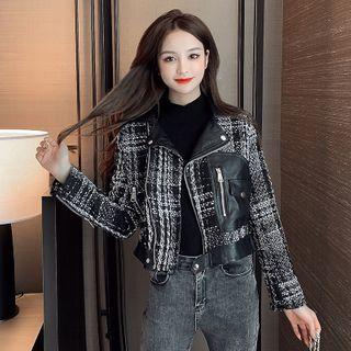 Tweed Biker Jacket