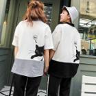 Couple Matching Short-sleeve T-shirt / Harem Pants