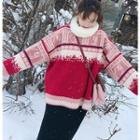 Print Christmas Sweater As Shown In Figure - One Size