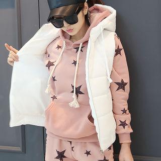 Hooded Zip-up Puffer Vest