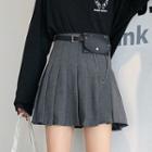 Set: Mini Pleated Skirt + Belt Bag
